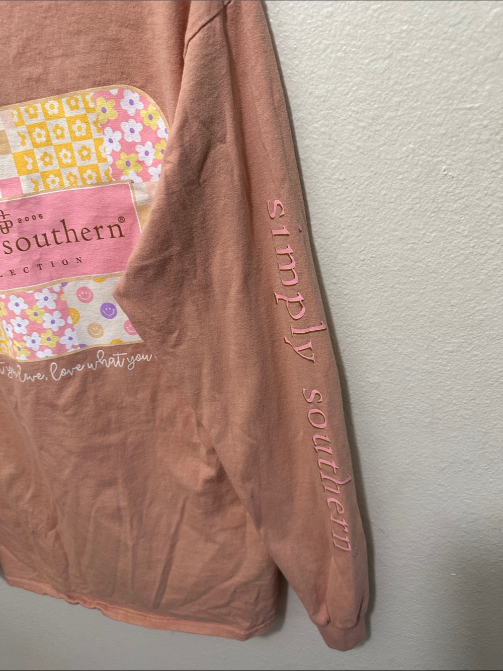 Simply Southern Long-Sleeve Tee — Mauve Pink - Picture 3 of 5